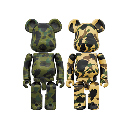 Bearbrick x BAPE 1st Camo Chogokin 200%