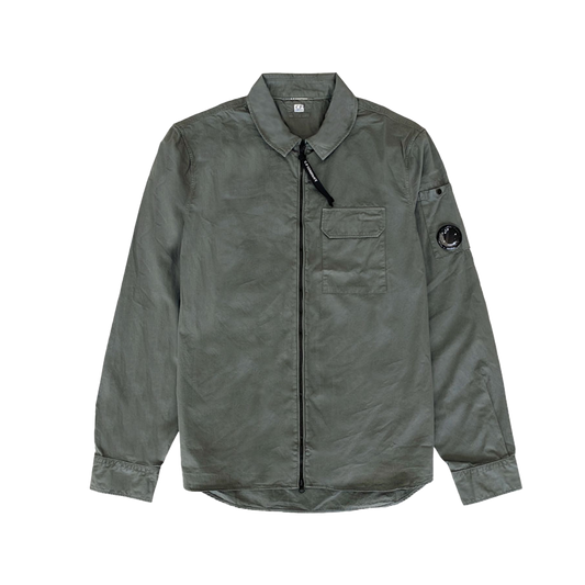 C.P.  COMPANY Shirt Longsleeve Gabardine Green
