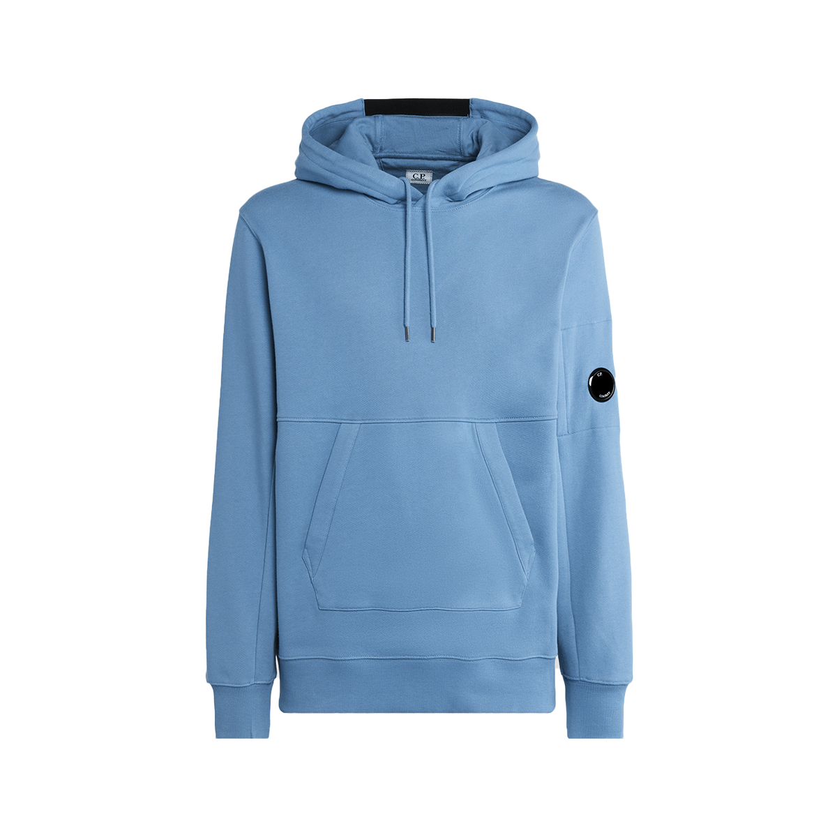 C.P.  Company Diagonal Raised Fleece Hoodie Riviera Blue