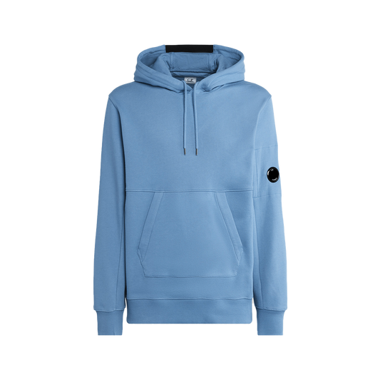 C.P.  Company Diagonal Raised Fleece Hoodie Riviera Blue