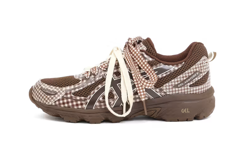 ASICS Gel-Venture 6 Story mfg. Reddish Brown Gingham