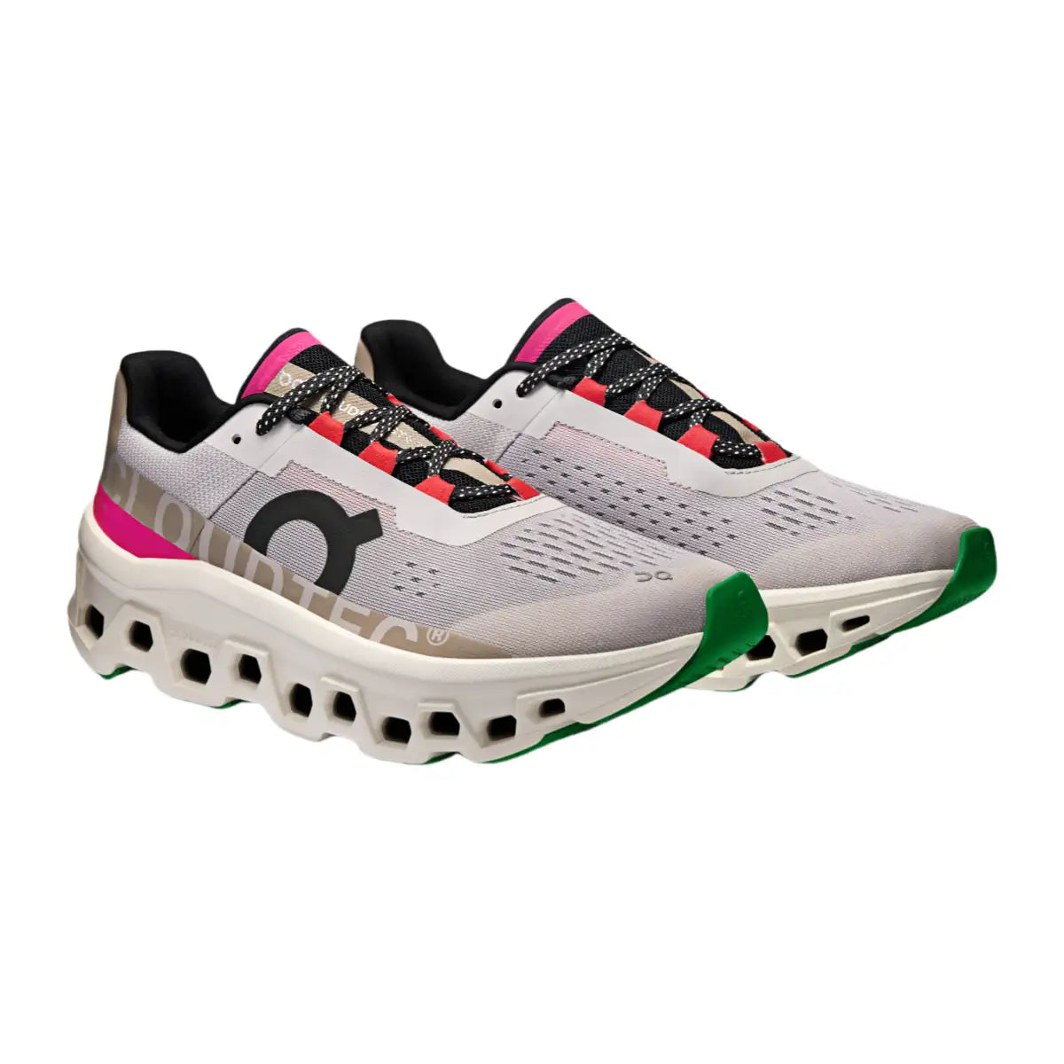 On Women's Cloudmonster  Silver/lvory