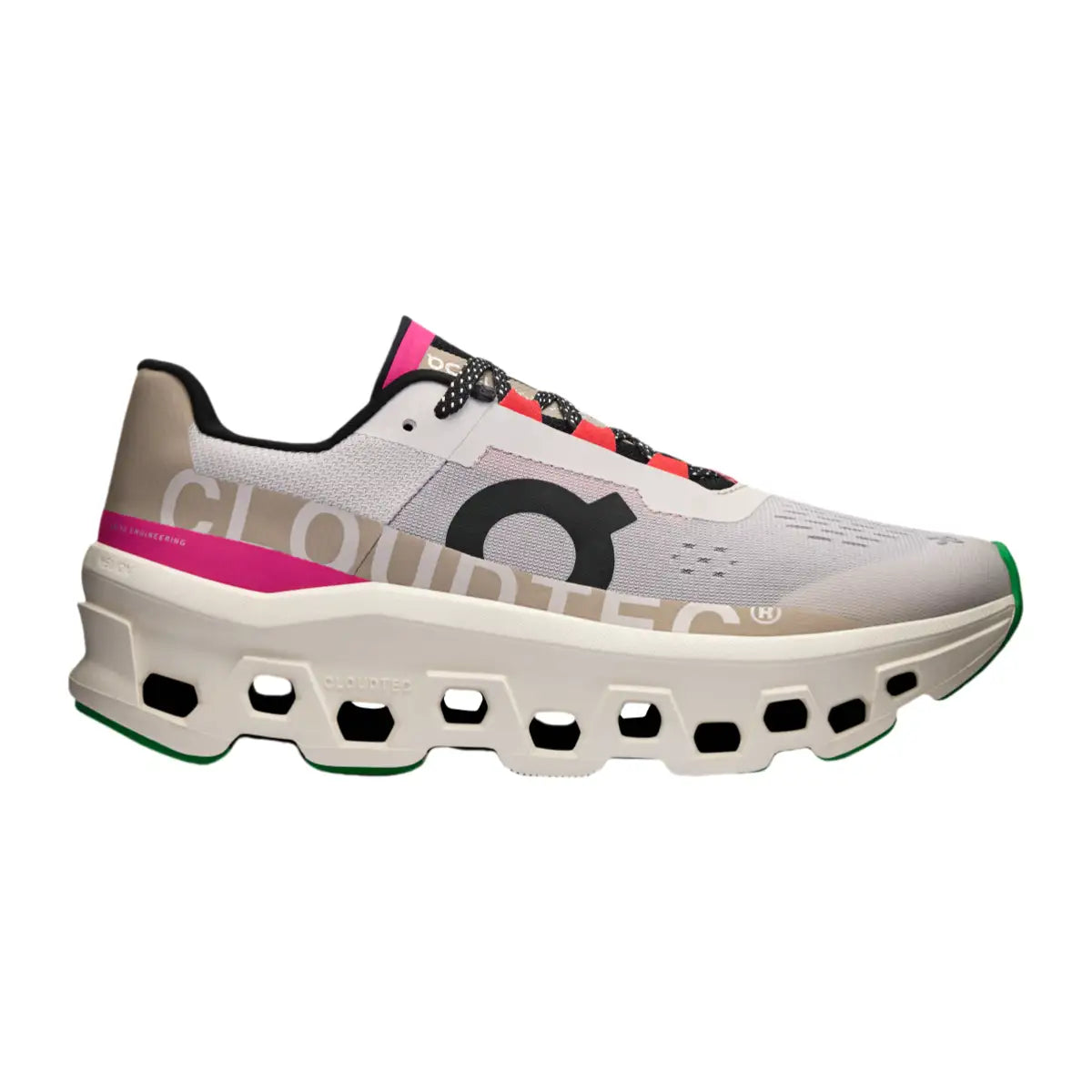 On Women's Cloudmonster  Silver/lvory