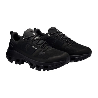 On Women's Cloudrock Low Waterproof  Black/Black