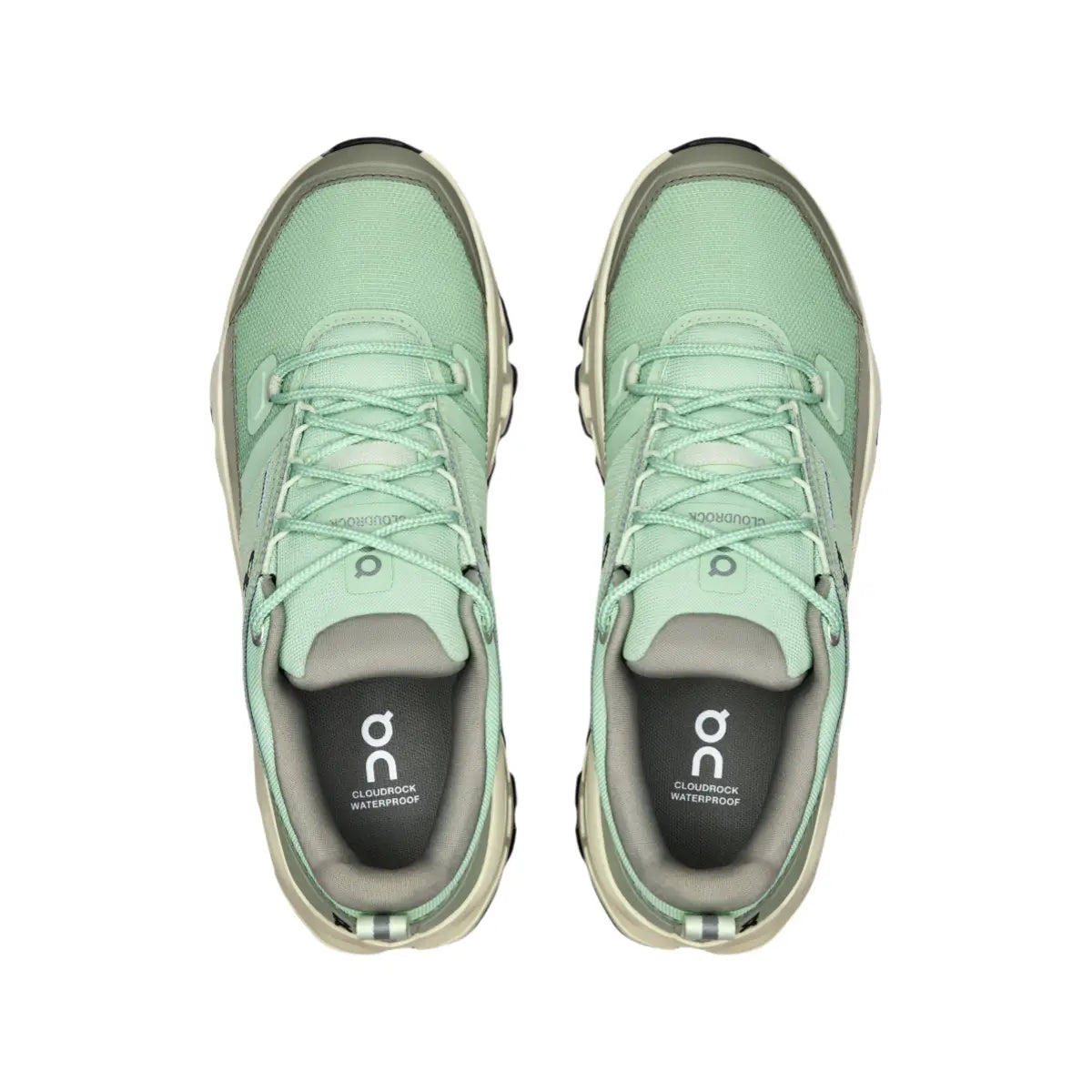 On Men's Cloudrock Low Waterproof  Mineral/Aloe