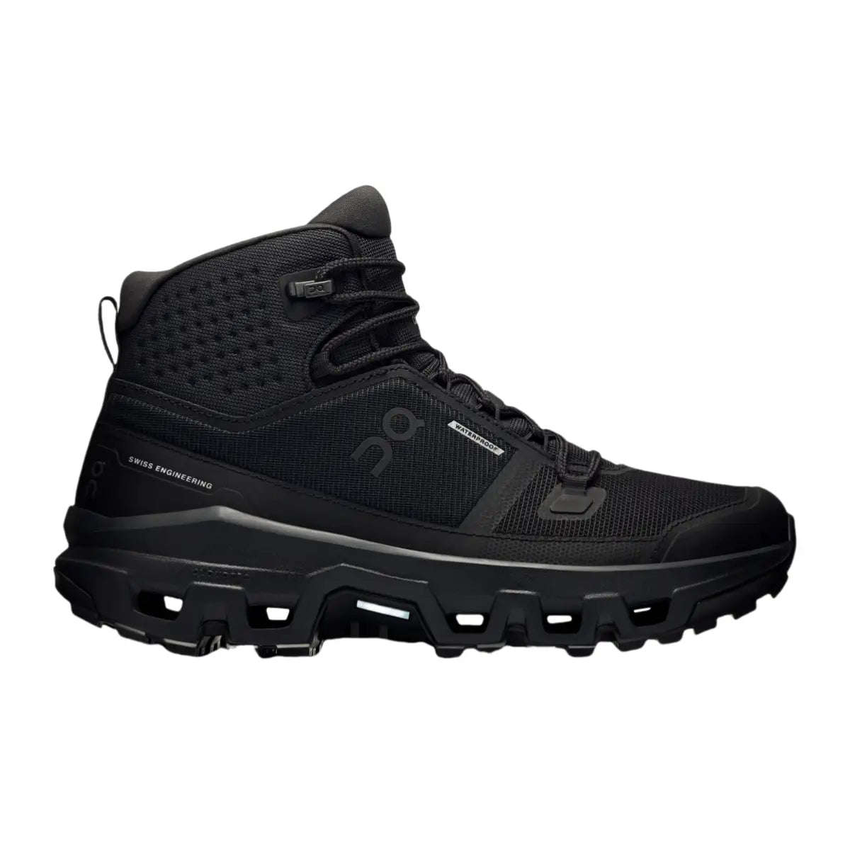 On Women's Cloudrock Mid Waterproof  Black/Black