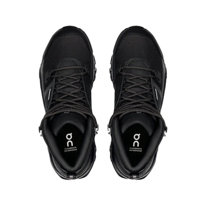 On Women's Cloudrock Mid Waterproof  Black/Black