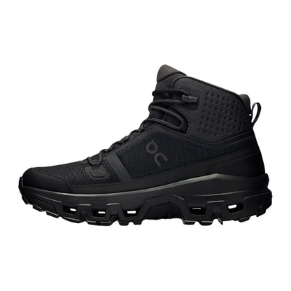 On Women's Cloudrock Mid Waterproof  Black/Black