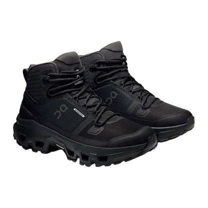 On Men's Cloudrock Mid Waterproof  Black/Black