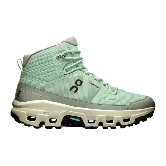 On Women's Cloudrock Mid Waterproof  Mineral/Aloe
