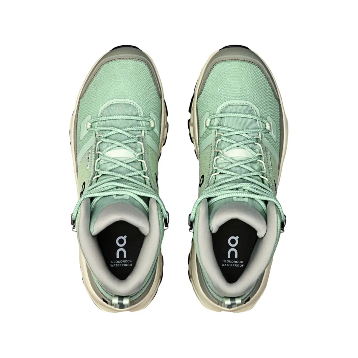 On Women's Cloudrock Mid Waterproof  Mineral/Aloe