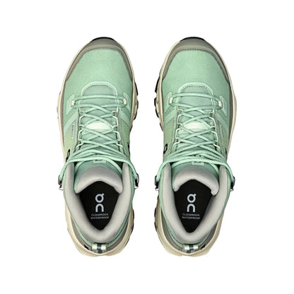On Women's Cloudrock Mid Waterproof  Mineral/Aloe