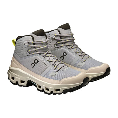 On Women's Cloudrock Mid Waterproof  Alloy/lce
