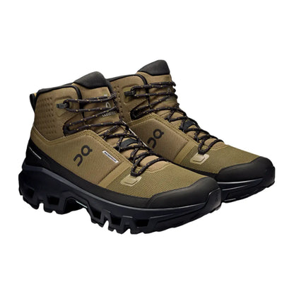 On Men's Cloudrock Mid Waterproof  Hunter/Black