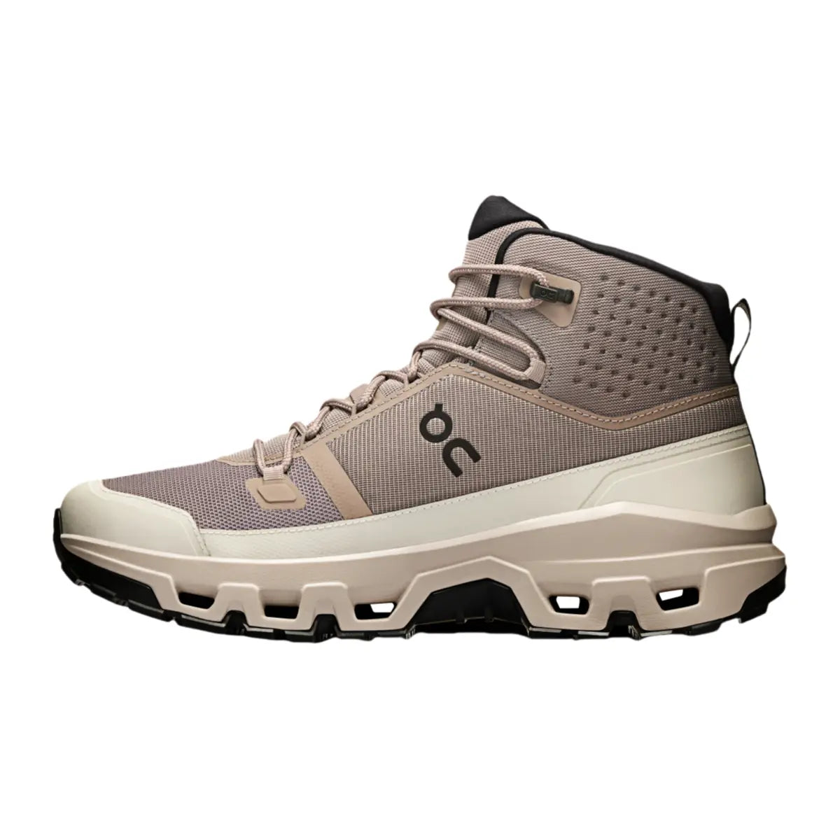 On Women's Cloudrock Mid Waterproof  Cinder/Desert