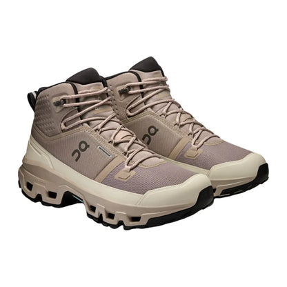 On Men's Cloudrock Mid Waterproof  Cinder/Desert