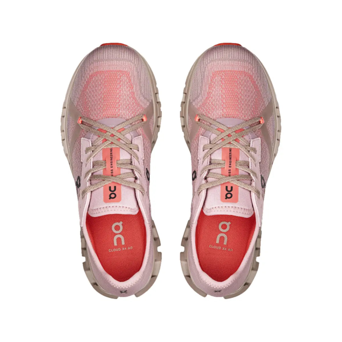 On Women's Cloud X 4 AD  Mauve/Salmon