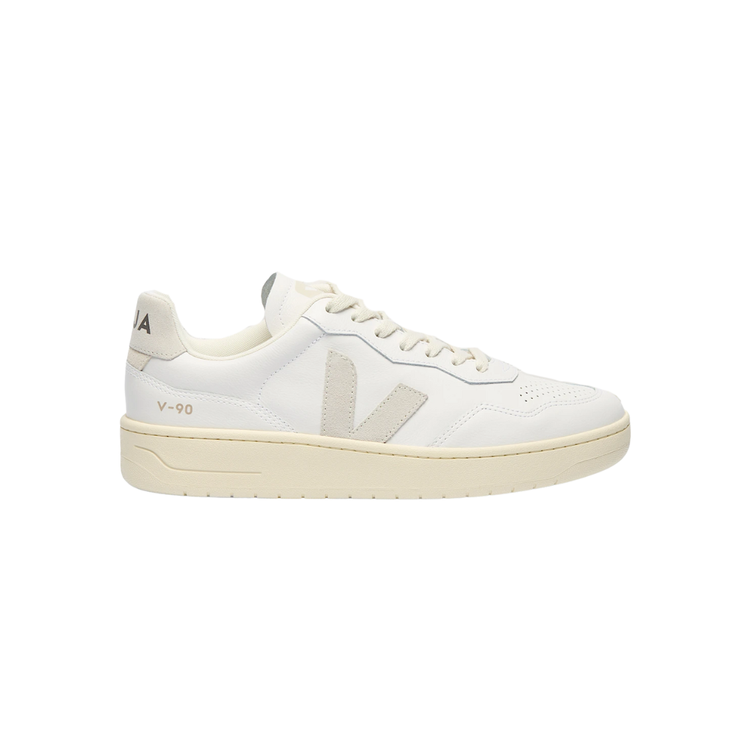Veja V-90 Leather White Natural
