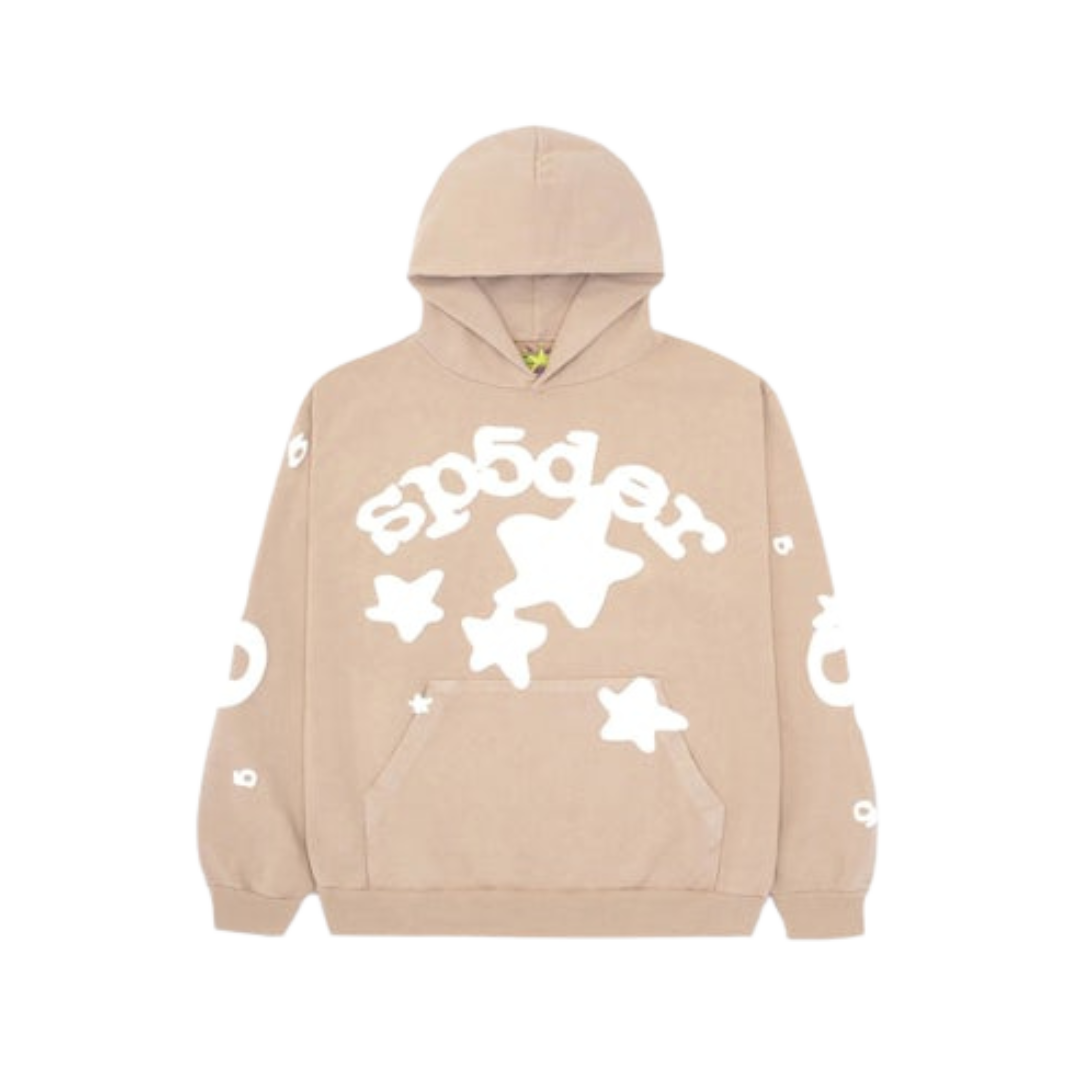 Sp5der Beluga Hoodie Sand