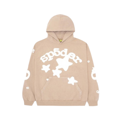 Sp5der Beluga Hoodie Sand