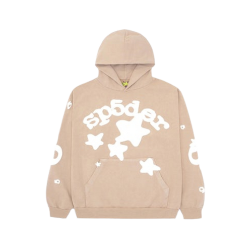 Sp5der Beluga Hoodie Sand