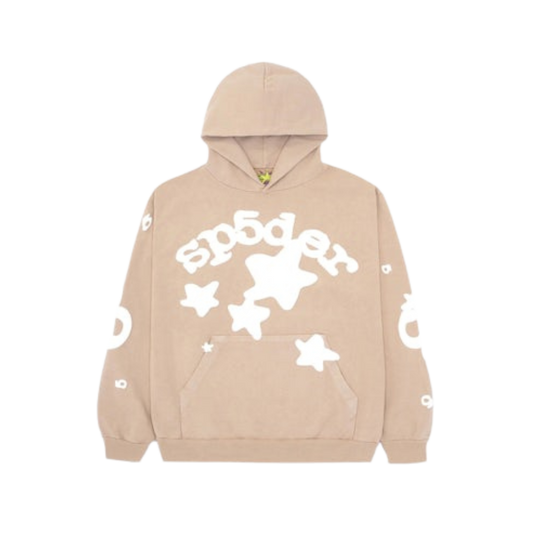 Sp5der Beluga Hoodie Sand
