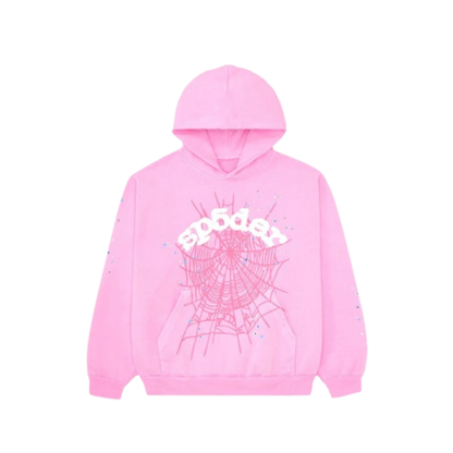 Sp5der OG Web Hoodie Pink