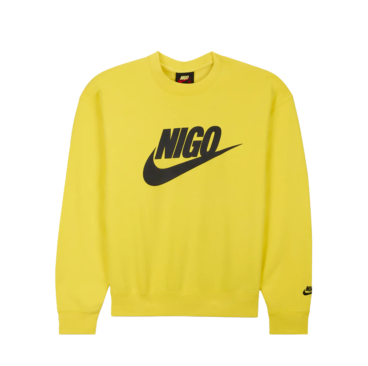 Nike x Nigo Fleece Crew Neck Sweatshirt Yellow