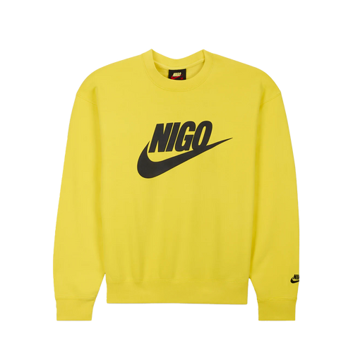 Nike x Nigo Fleece Crew Neck Sweatshirt Yellow