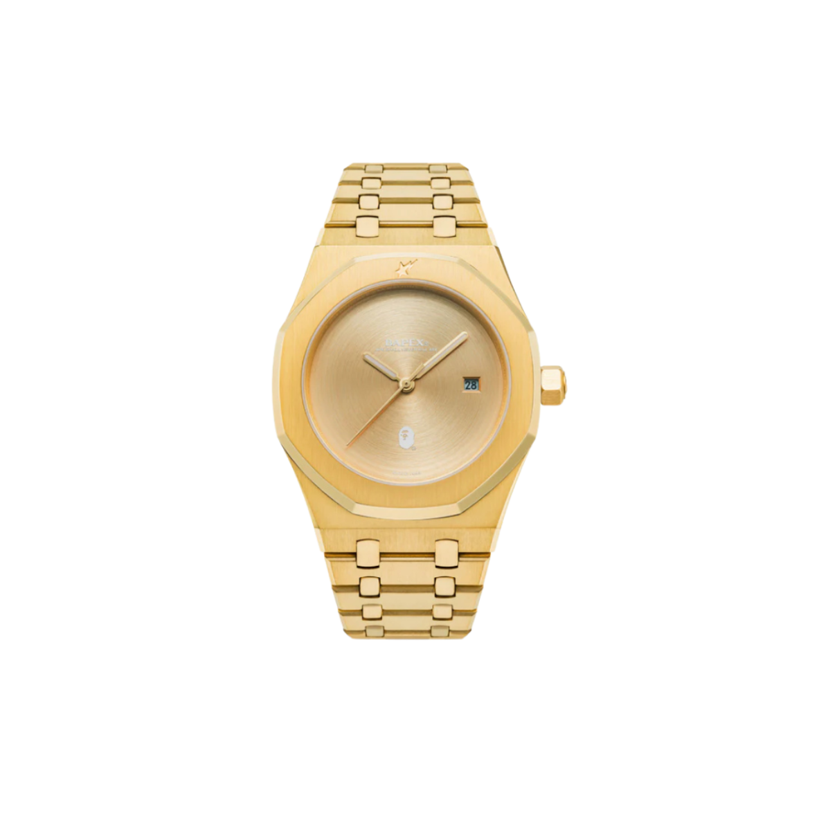 BAPE Type 9 BAPEX Watch Gold