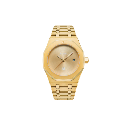 BAPE Type 9 BAPEX Watch Gold