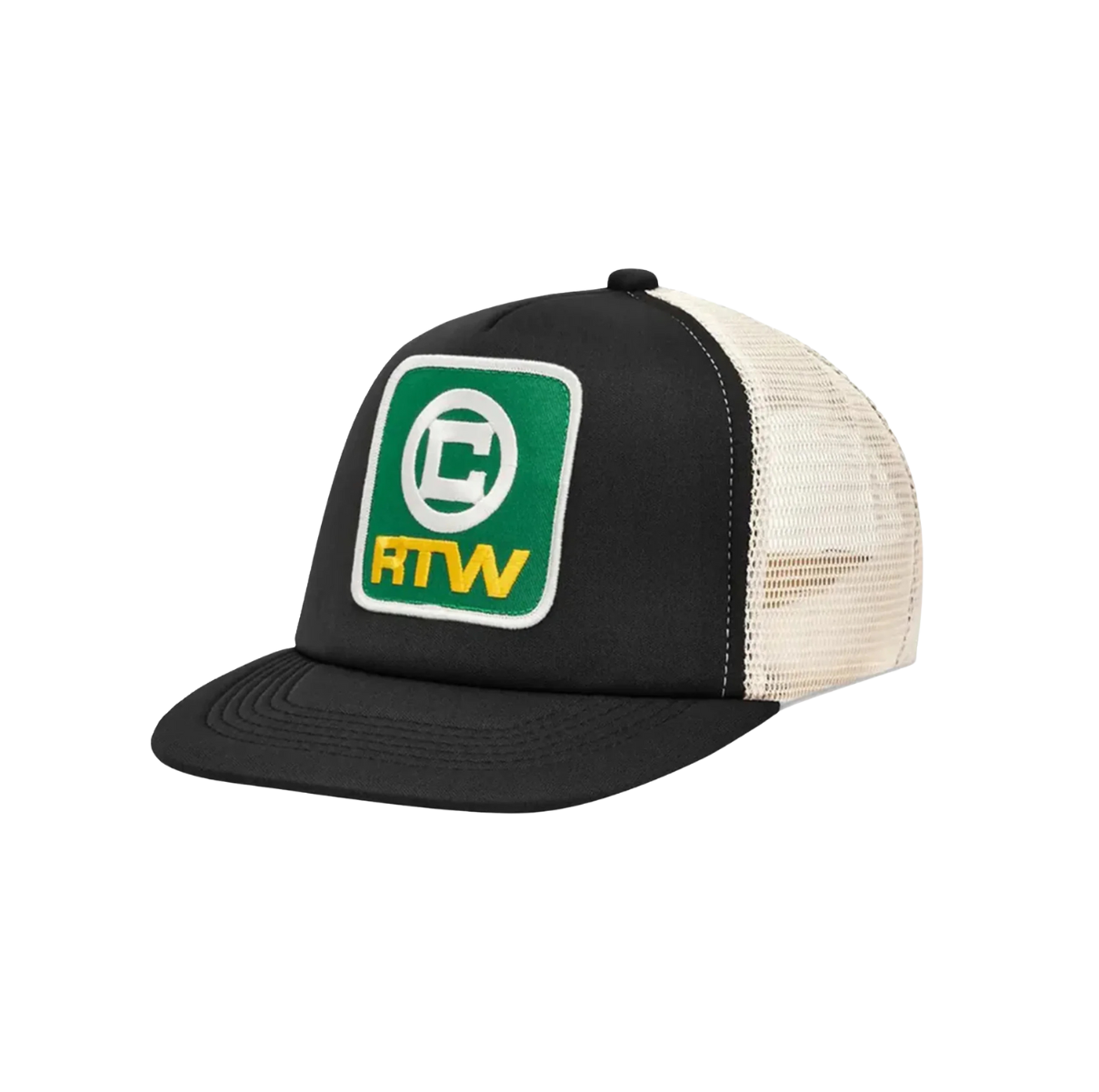 Corteiz Box Logo Trucker Black