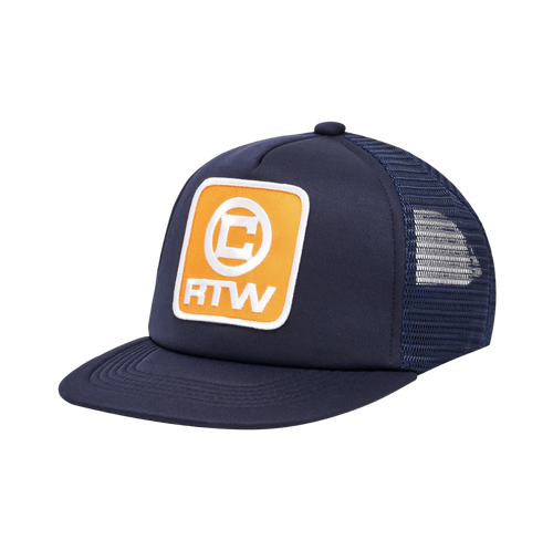 Corteiz Box Logo Trucker Navy Gcbltna