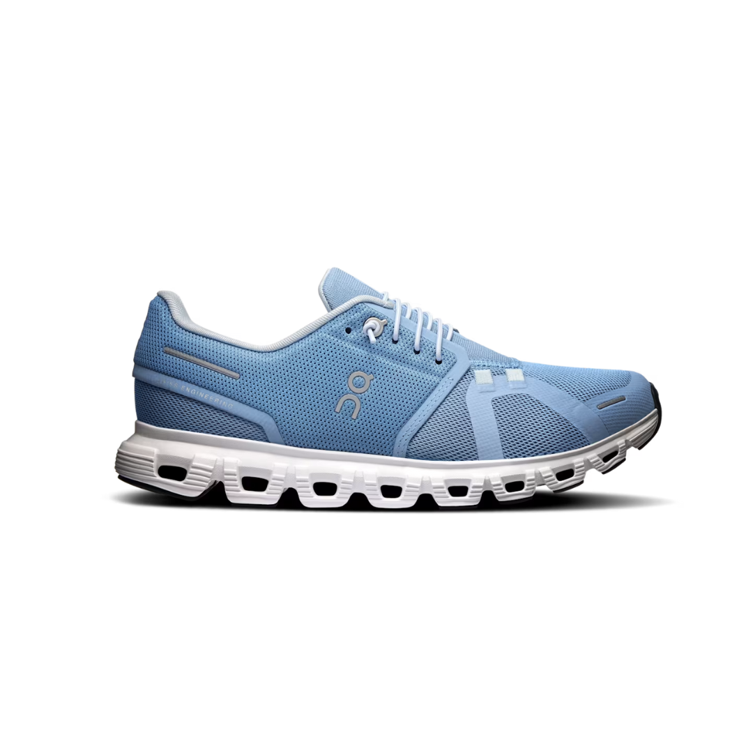 On Running Cloud 6 Women Chambray | White