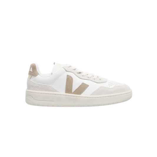 Veja V-90 Leather White Taupe