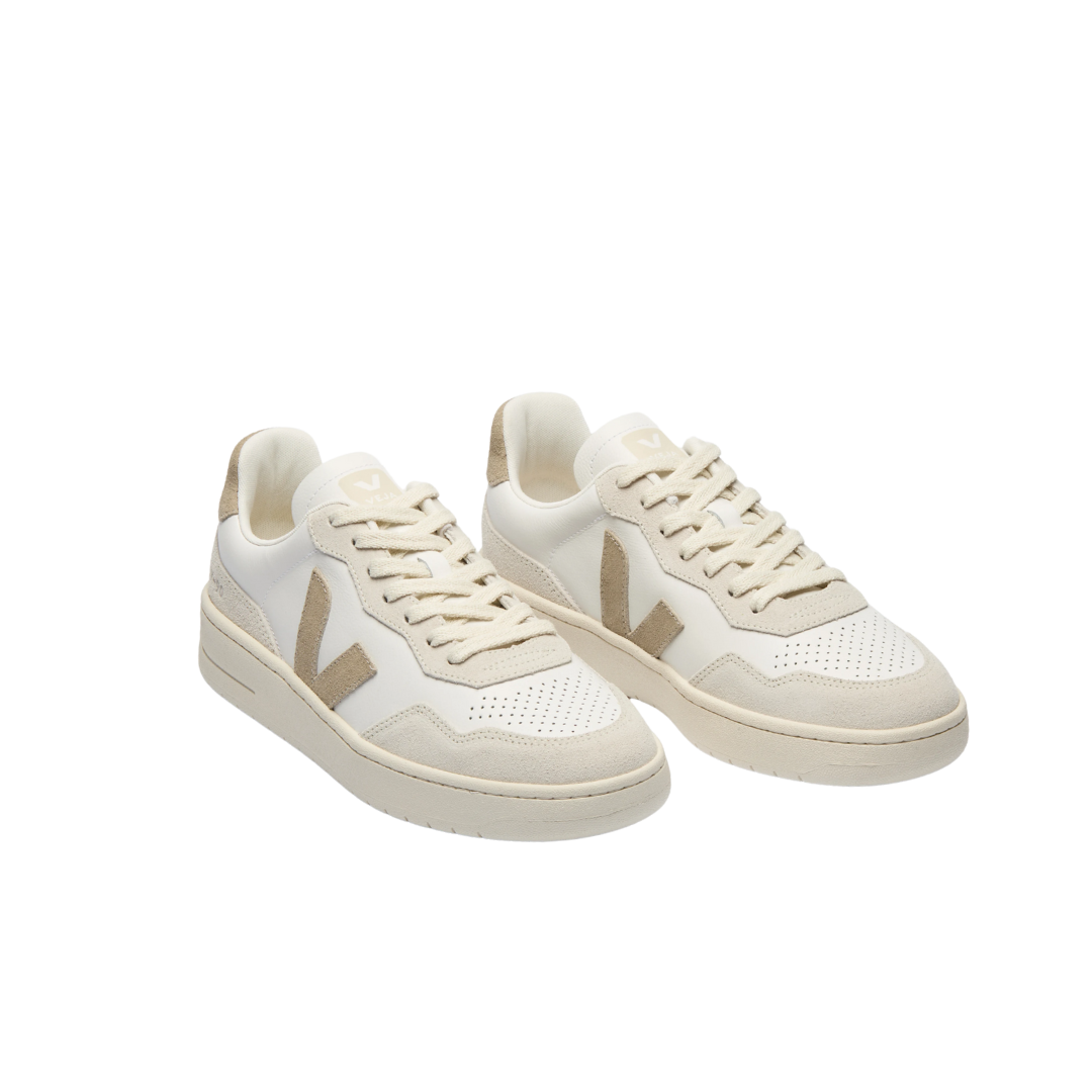 Veja V-90 Leather White Taupe