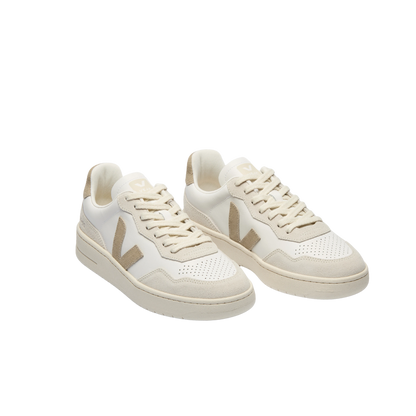 Veja V-90 Leather White Taupe