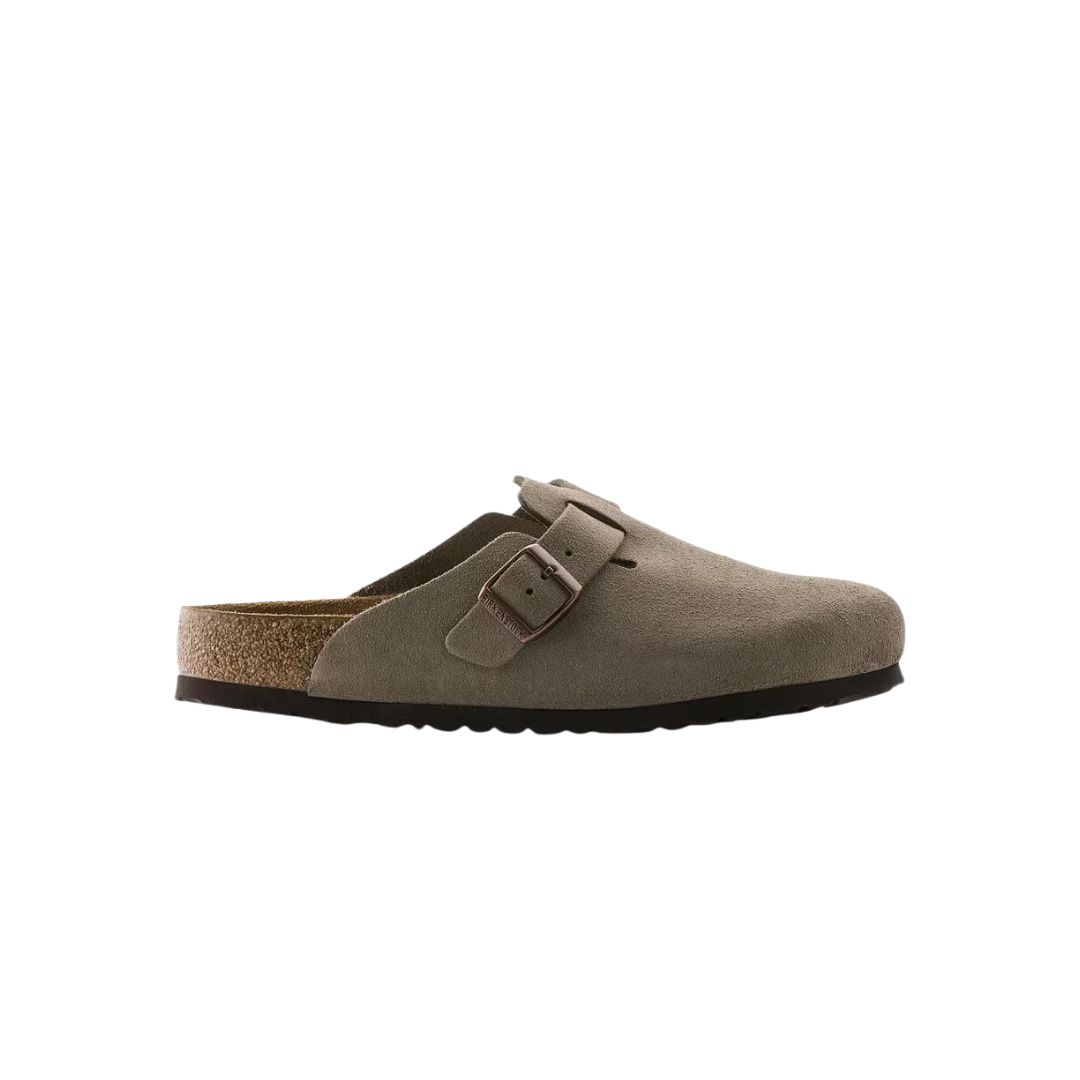 Birkenstock Boston Soft Footbed Suede Taupe