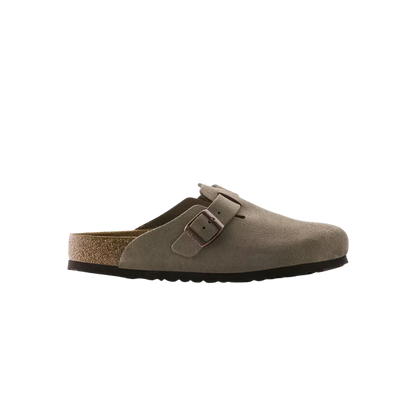Birkenstock Boston Soft Footbed Suede Taupe