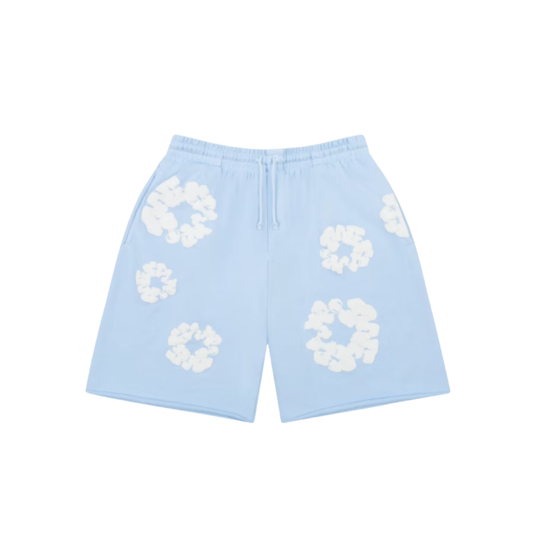 Denim Tears The Cotton Wreath Shorts Blue