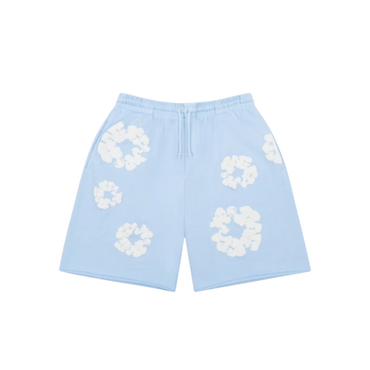 Denim Tears The Cotton Wreath Shorts Blue