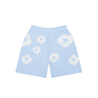 Denim Tears The Cotton Wreath Shorts Blue
