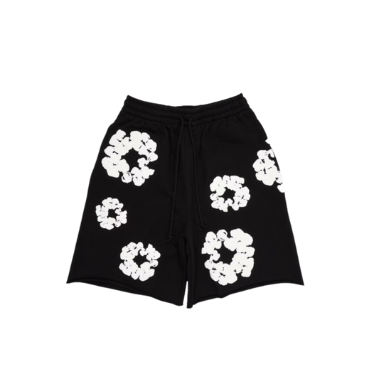 Denim Tears The Cotton Wreath Shorts Black