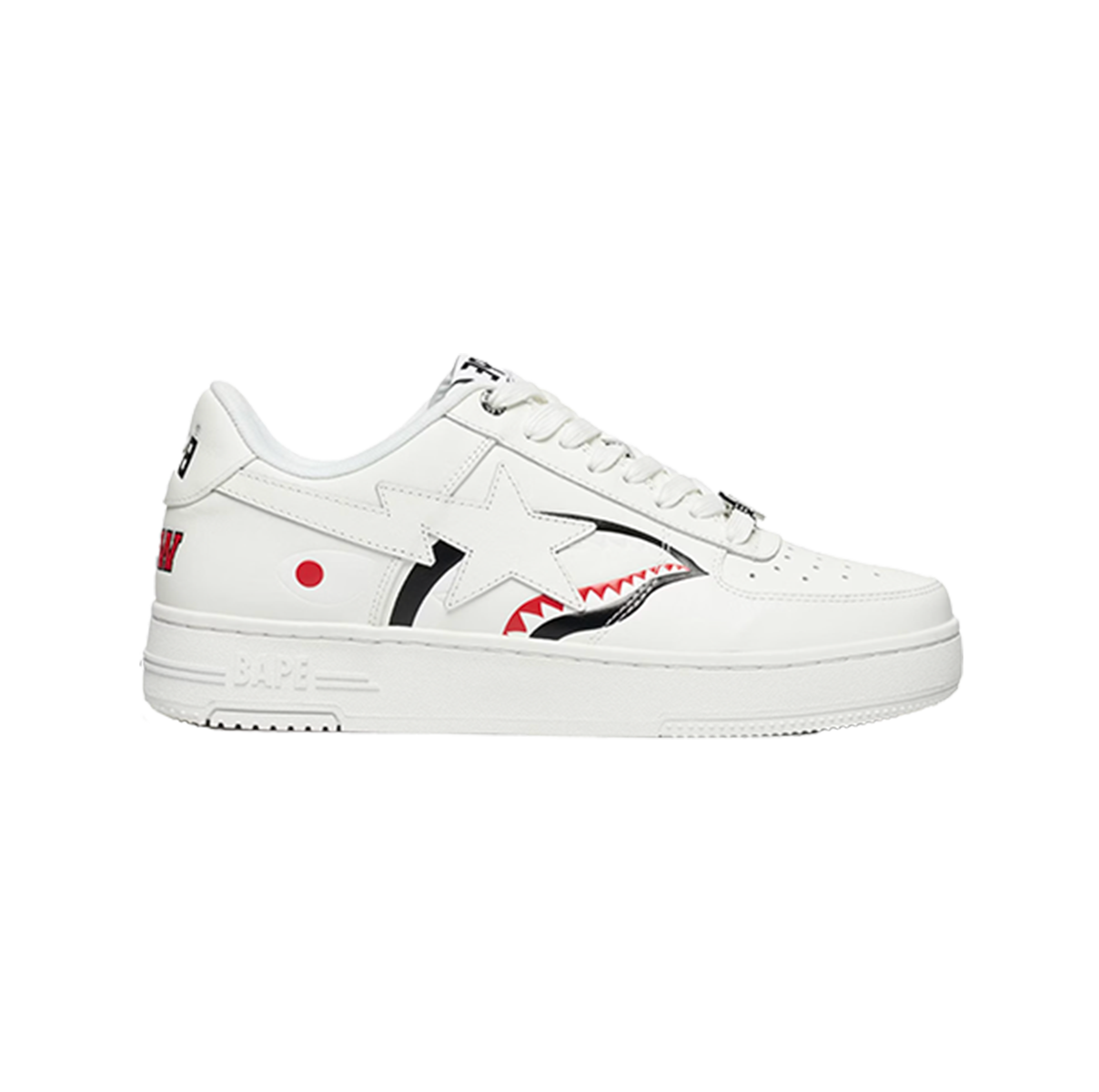 A Bathing Ape Bape Sta Low Shark Pack White