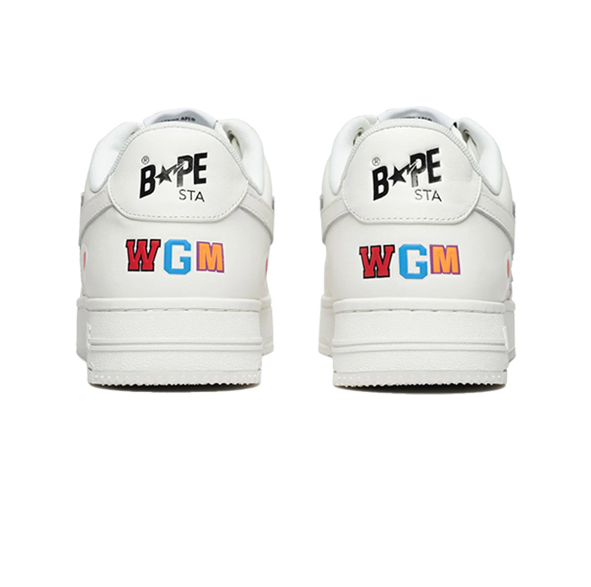 A Bathing Ape Bape Sta Low Shark Pack White