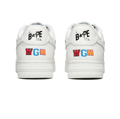 A Bathing Ape Bape Sta Low Shark Pack White