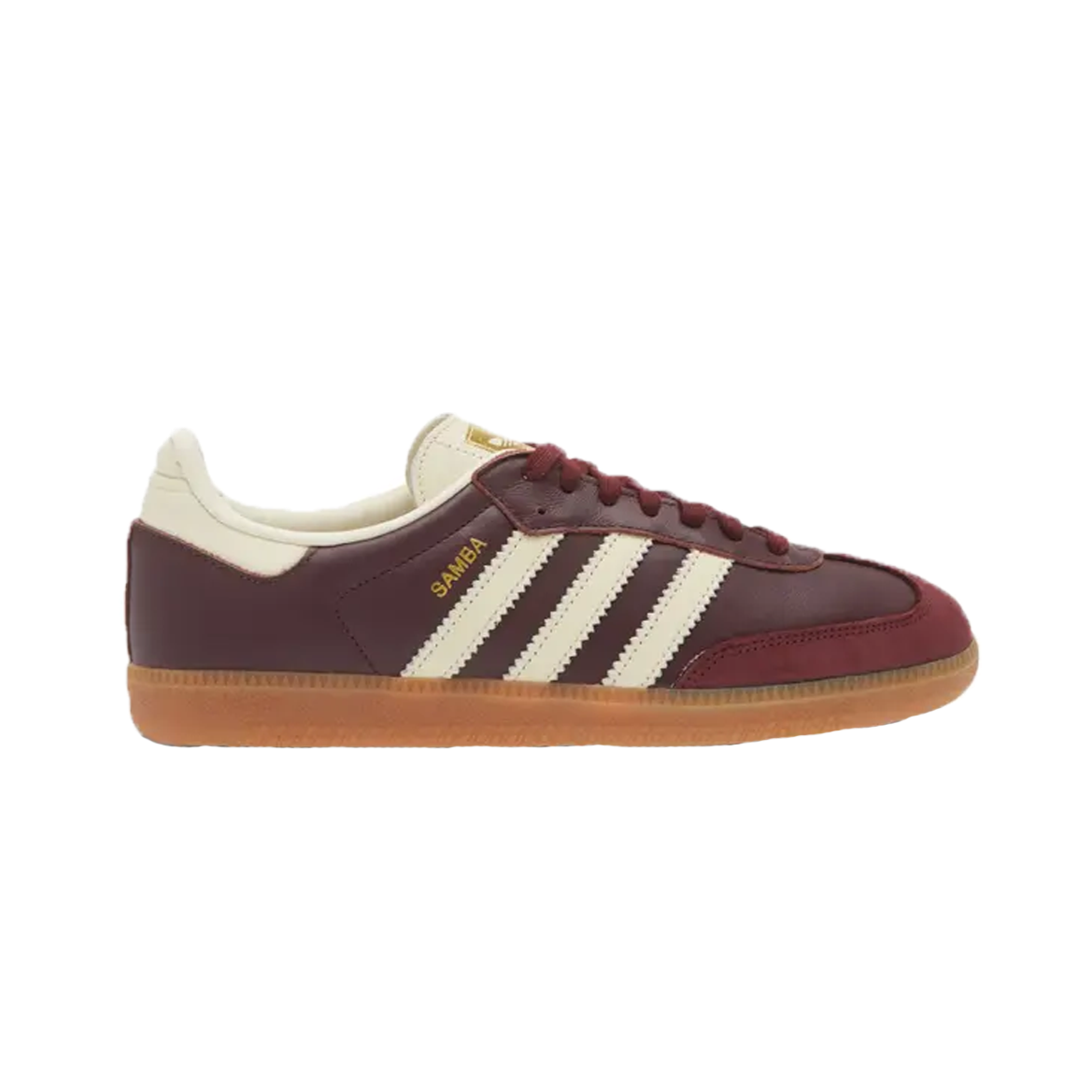 Adidas Samba OG Maroon Gold Metallic