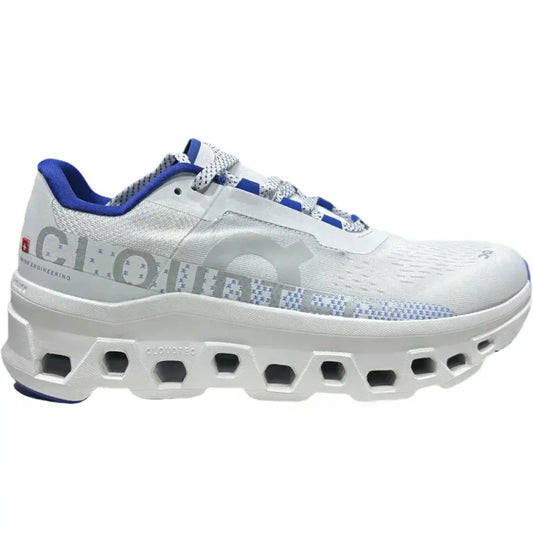On Women's Cloudmonster  White/Blue