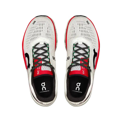 On Men's Cloudmonster 2   lvory/Red