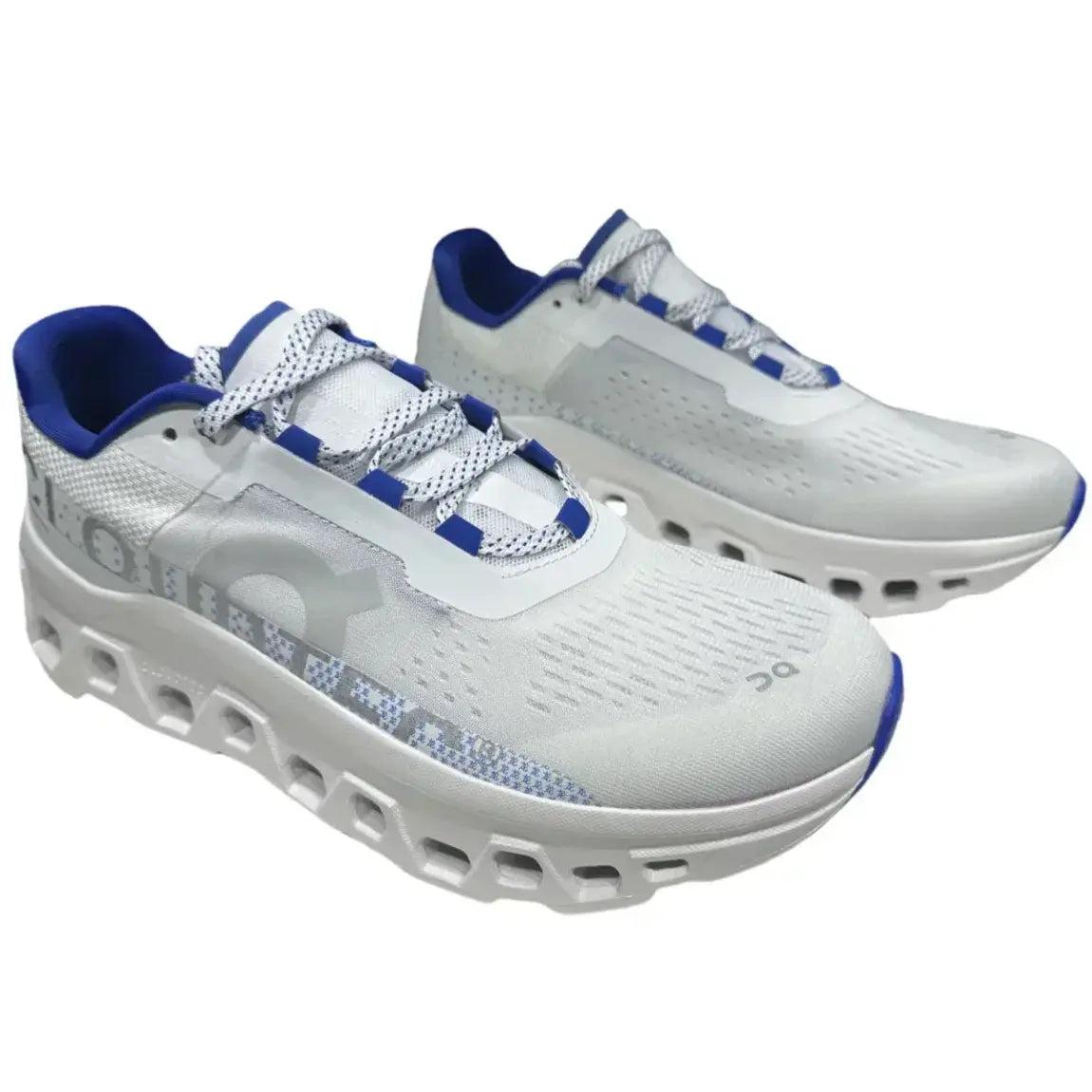 On Men's Cloudmonster  White/Blue
